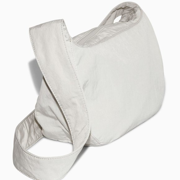 COS Bags Nwt Cos Nylon Crossbody Saddle Bag Light Grey Poshmark